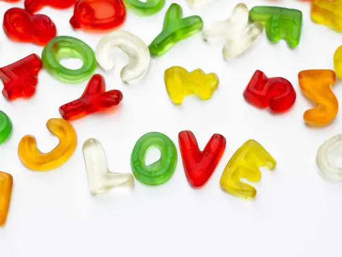 Gummibaerchen-Buchstaben-Blog